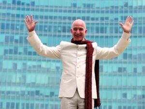Jeff Bezos , first person to be worth $200 billion!