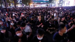 Thailand’s parliament holds a meeting to discuss the political protest tensions