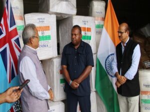 India provides relief material for the cyclone affected people in Fiji