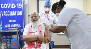 PM Narendra Modi takes first dose of Covid-19 as the second phase of vaccination begin