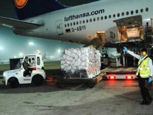 Vital medical supplies from UK arrive in India for COVID-19 support