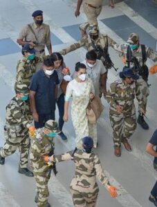 Adequate security measures at the airport for Kangana Ranaut on her arrival to Mumbai