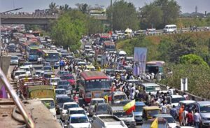 Kuruba rally invokes a massive traffic jam on the outskirts of Bengaluru